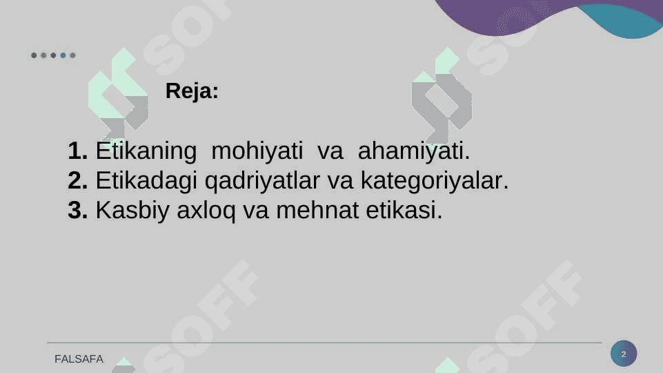Axloq falsafasi. 2