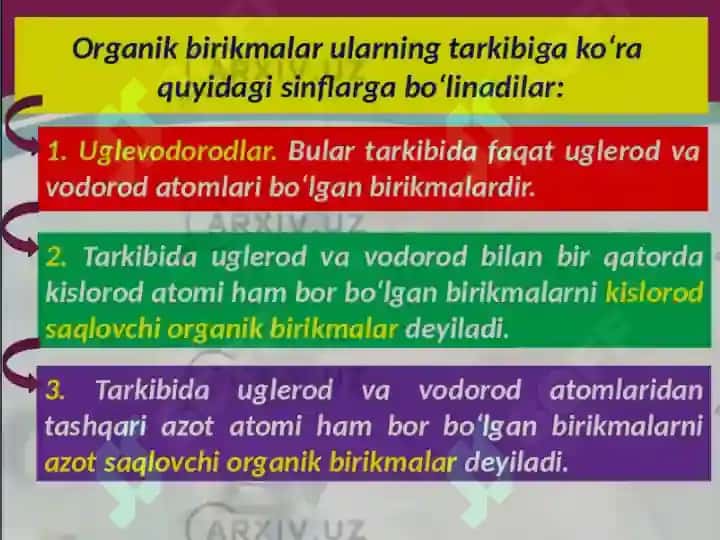 Organik kimyo asoslari 5