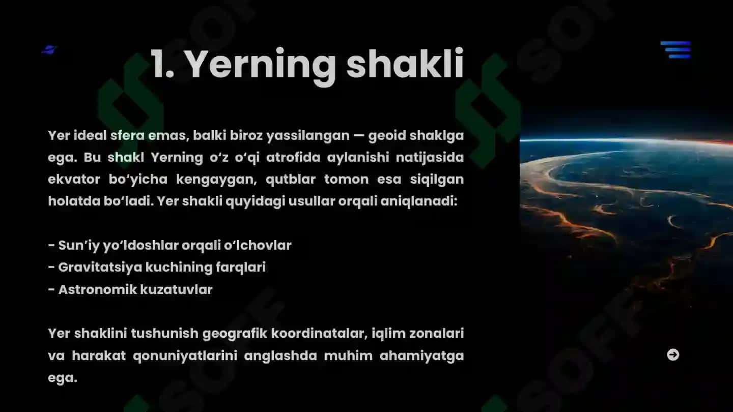 Yerning shakli va harakati 4