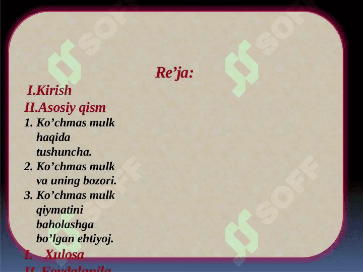 Ko'chmas mulk bozori 2