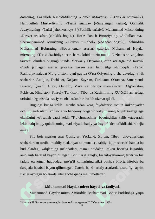 “Tarixi Rashidiy” - tarixiy manba sifatida  24 3