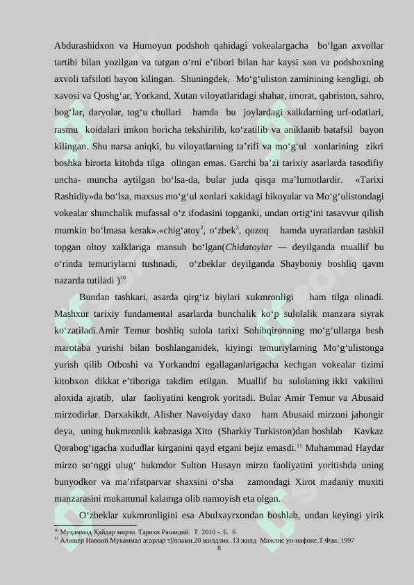 “Tarixi Rashidiy” - tarixiy manba sifatida  24 8