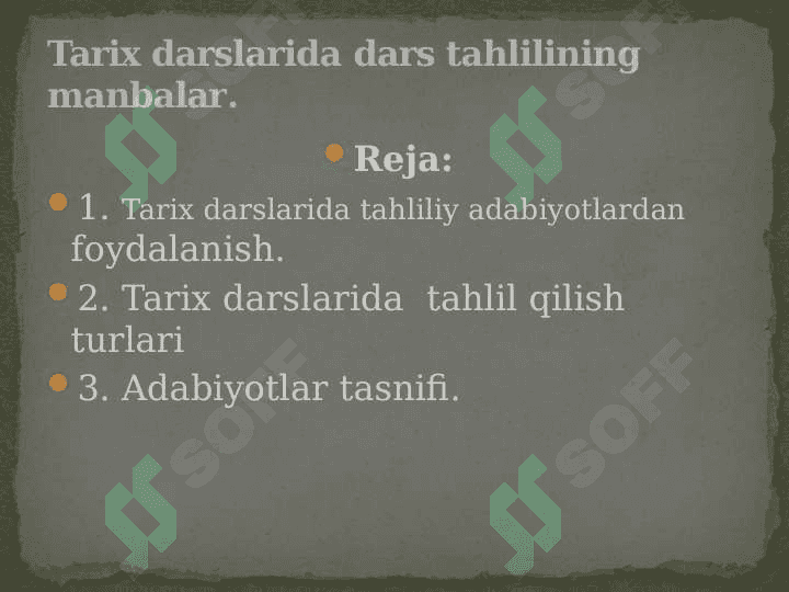 DARS TAHLILINING TURLARI 2