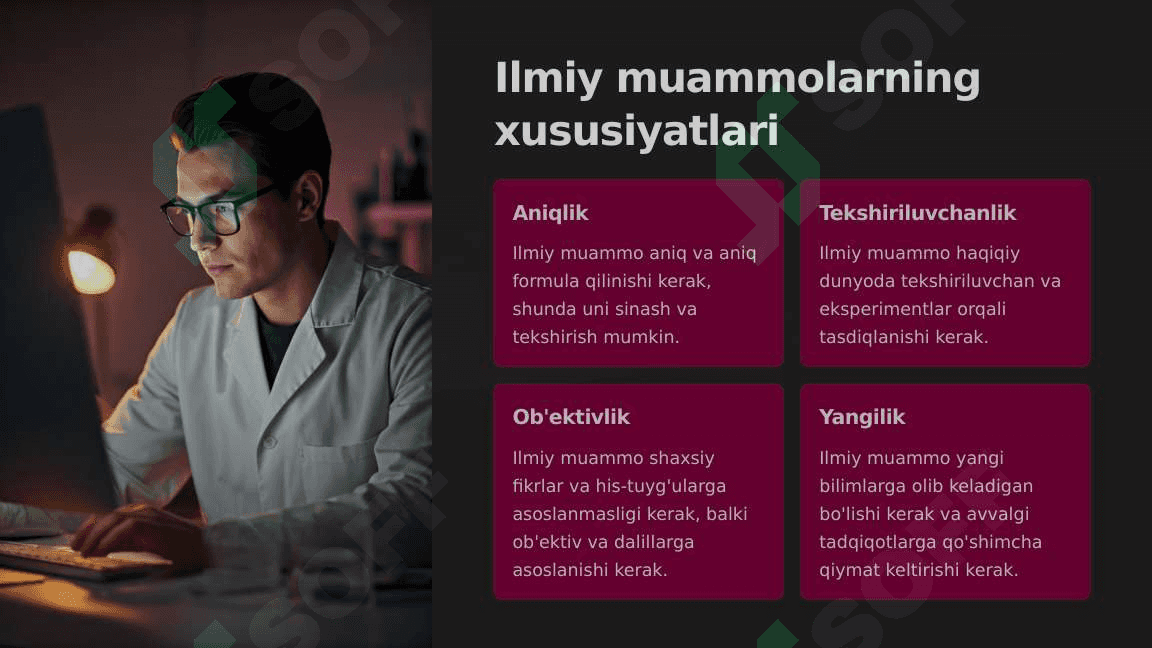 Ilmiy muammo. Muammoli vaziyat_4 3
