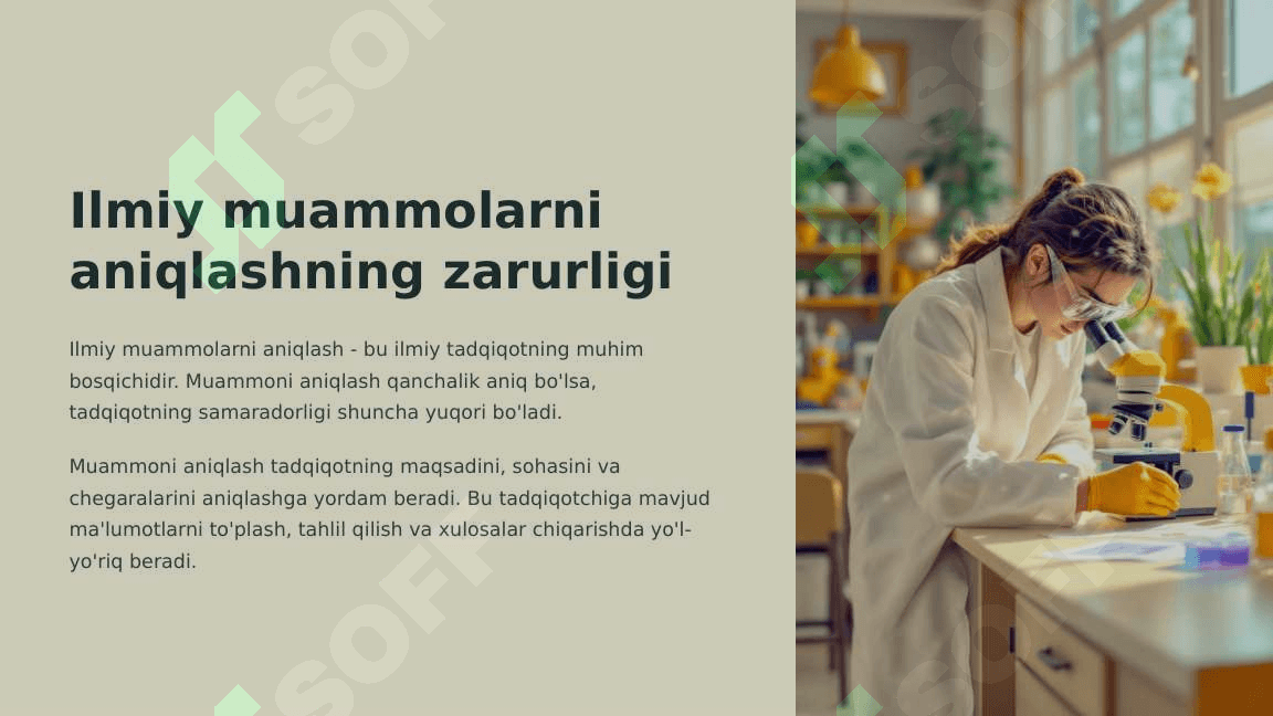 Ilmiy muammo. Muammoli vaziyat_6 3