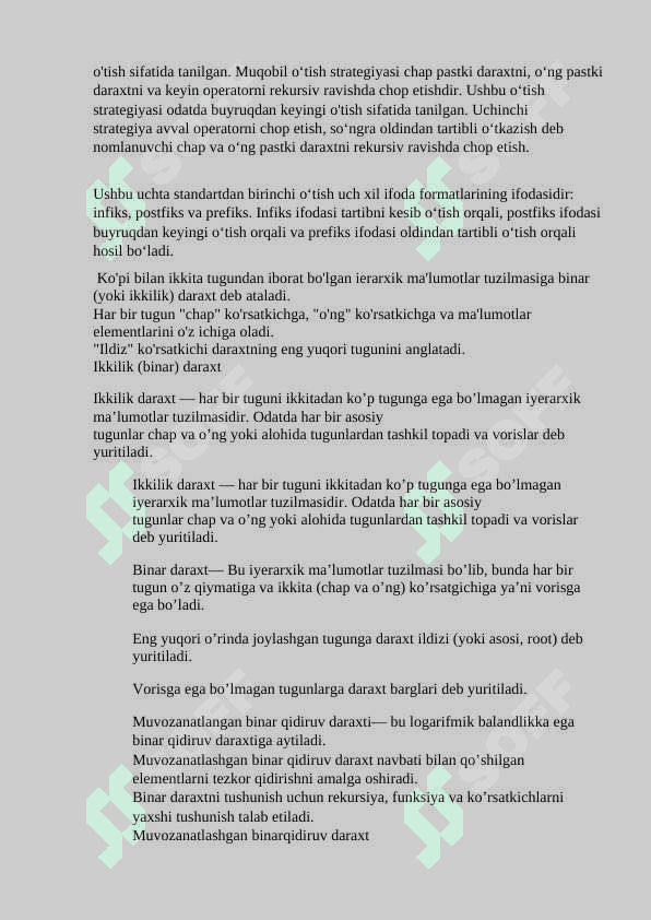 Muvozanatlangan binar daraxtlar. 3