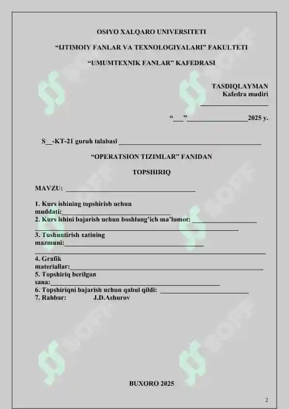Dekker algoritmi Bankir algoritmi kurs ishi 2