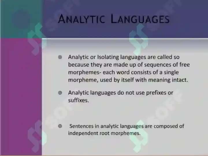 Morphological typology of foreign language and native language 3