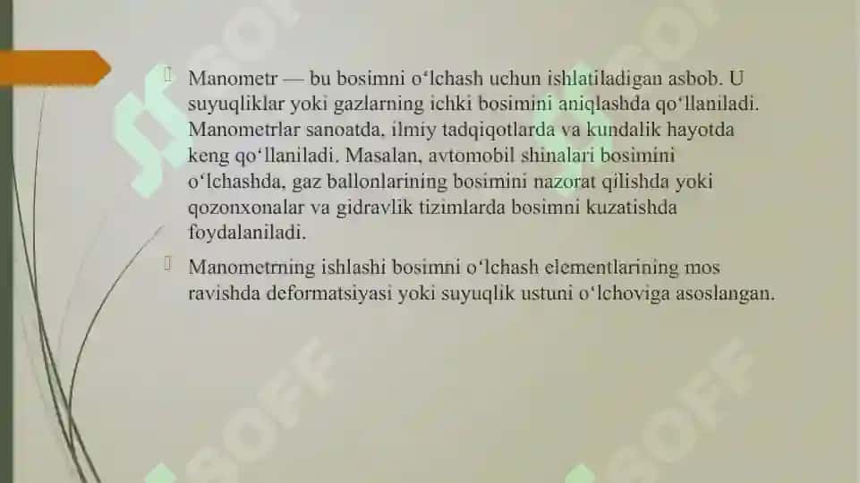 Burdon trubkali manometrlar 3