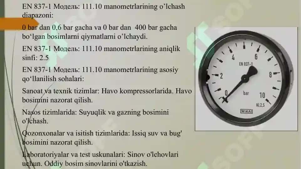 Burdon trubkali manometrlar 4