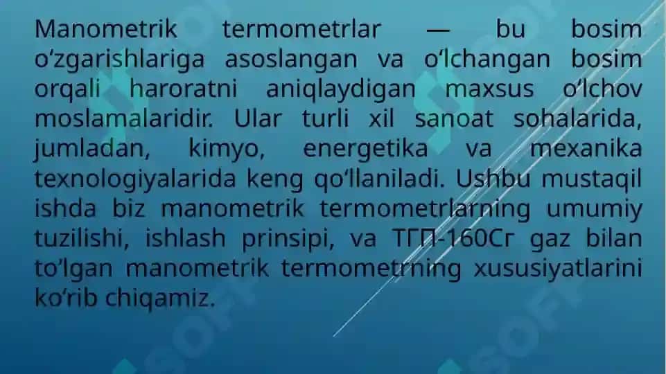 Manometrik termometrlar 3