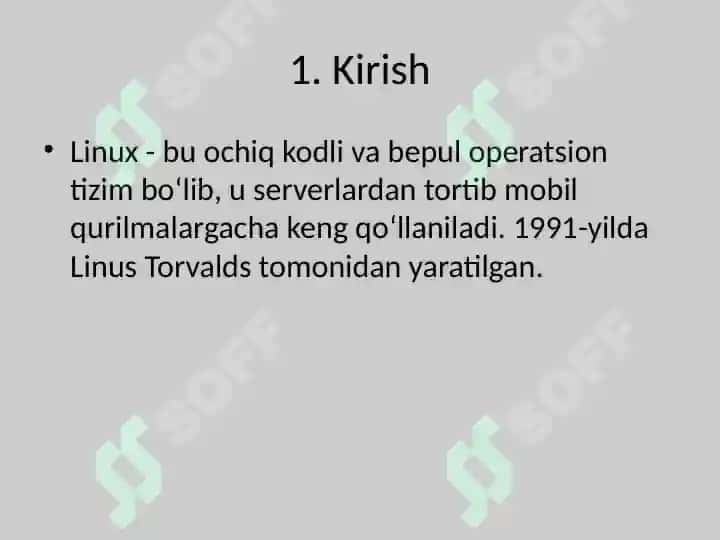 Linux Operatsion Tizimi 2