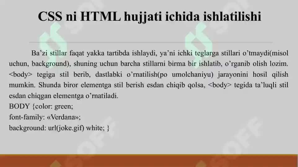 WEB DASTURLASH-CSS 8