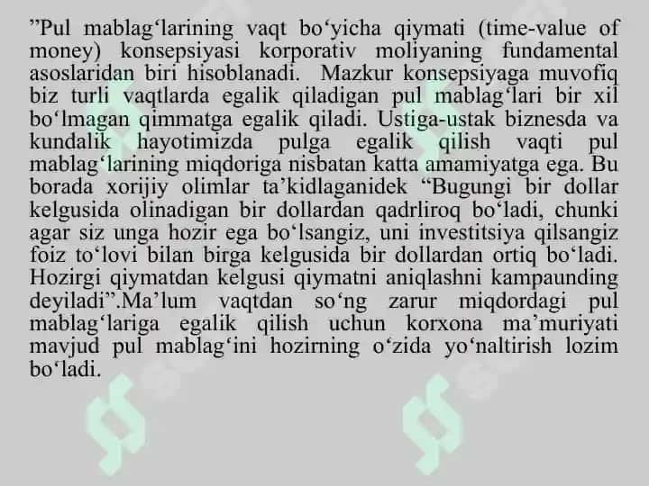 MOLIYAVIY MENEJMENTNING MATEMATIK ASOSLARI 3