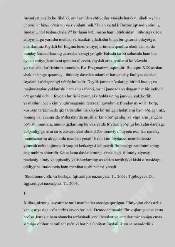 Kurs ishi pragmatizm 2