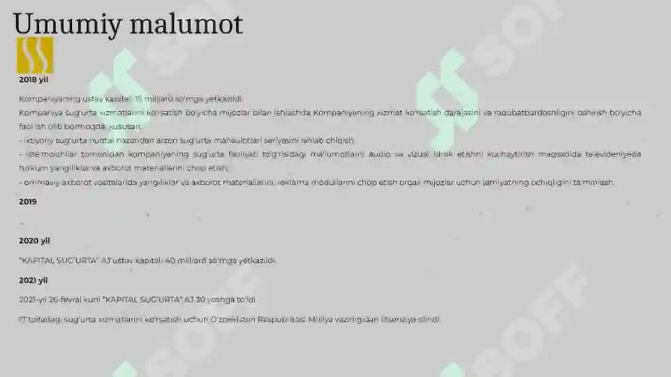Kapital sug'urta  kompaniyasi 4