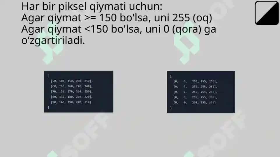 Tasvirni binarlash 5