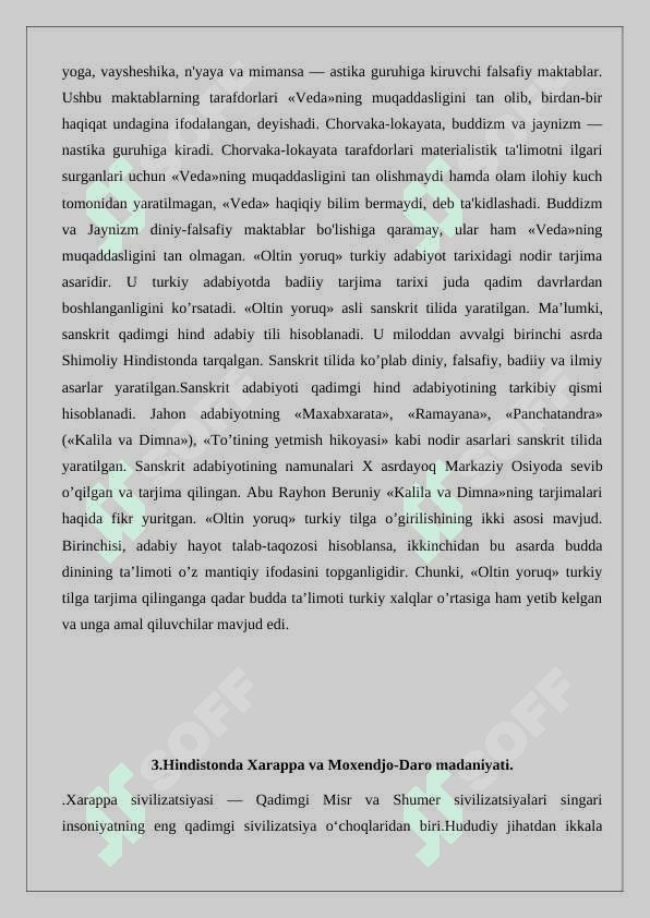 QADIMGI HINDISTON SIVILIZATSIYASI. 6