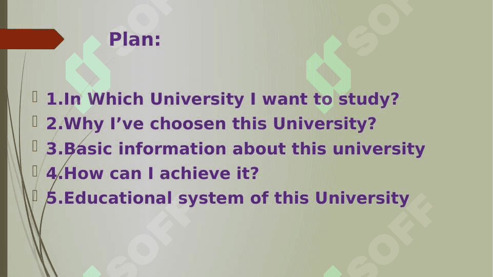 MY DREAM UNIVERSITY. 2