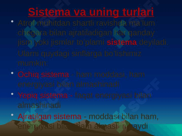 KIMYOVIY TERMODINAMIKA ASOSLARI. 8
