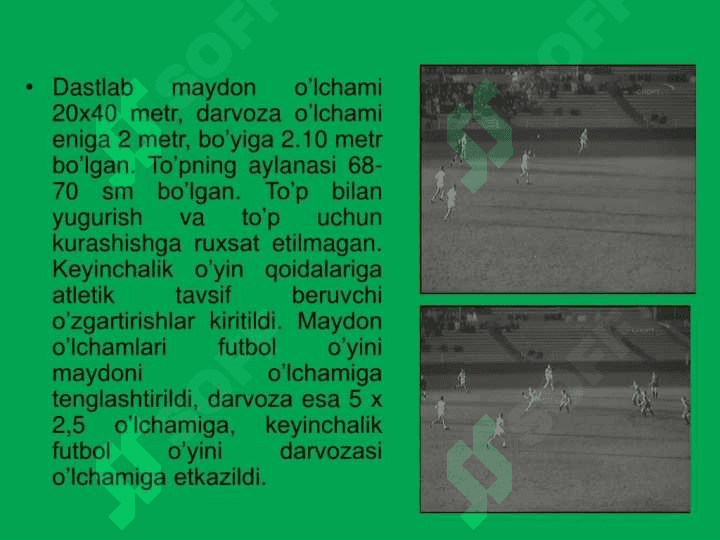 QO'L TO'PI O'YINI MAYDONI O'LCHAMLARI 4