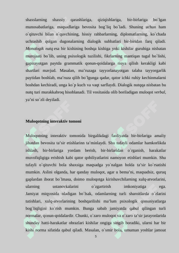 MULOQOT 5