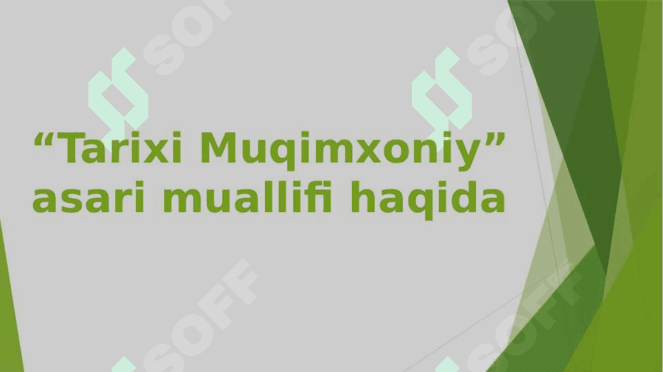 Munshiyning Tarixi Muqimxoniy asari haqida 3