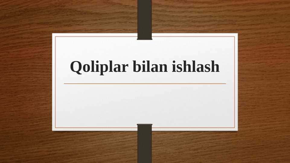 Oldindan to’lovlarni hisobga olish
