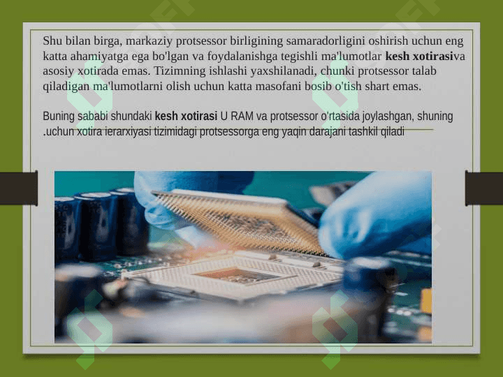 Aralash va Bo’lingan kesh xotira 4