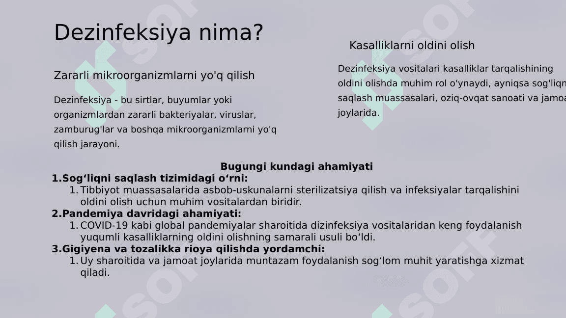 DIZINFEKSIYA VOSITALARI VA USULLARI 3