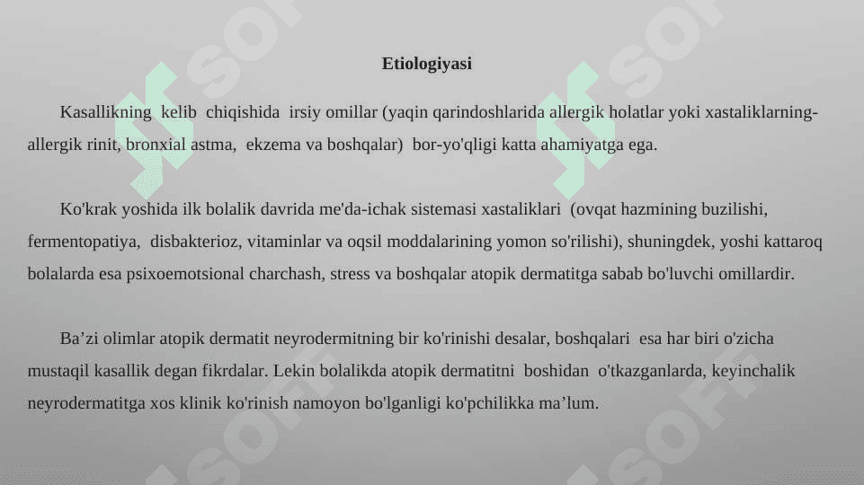 Atopik  dermatit 5