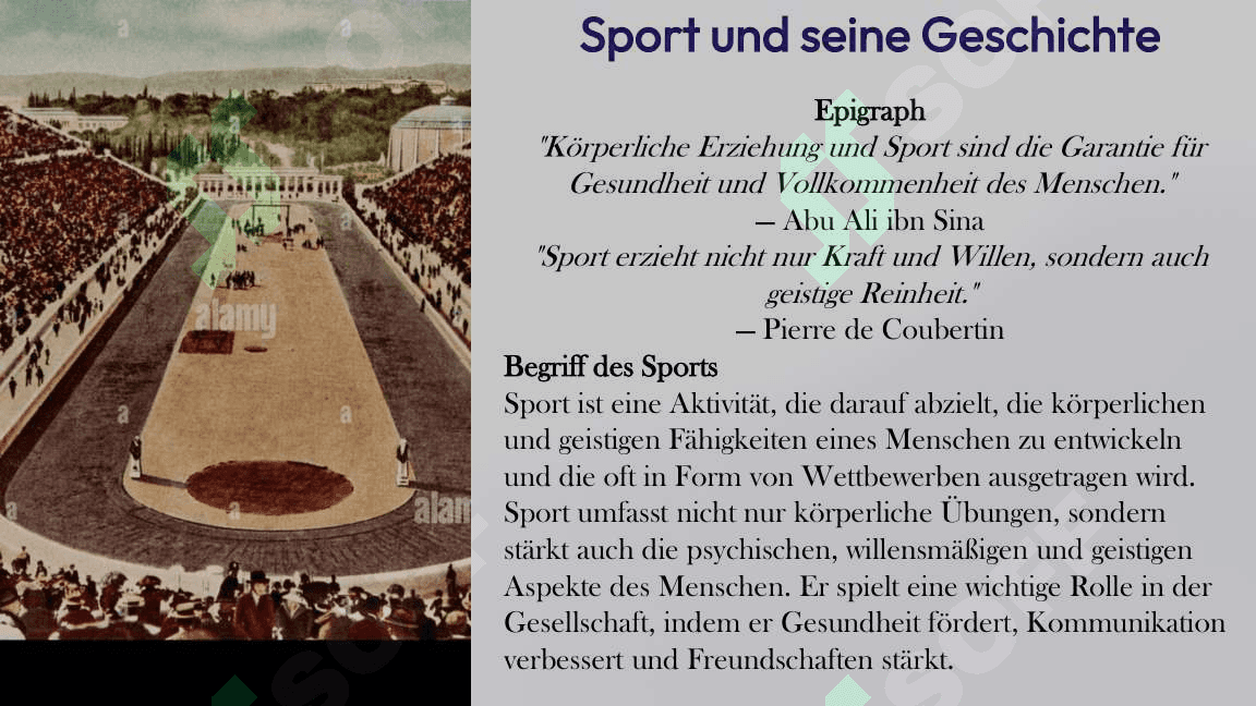 Sport und seine Geschichte 2