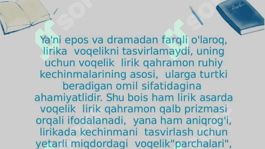 Lirika, lirik va liroepik janrlar 3
