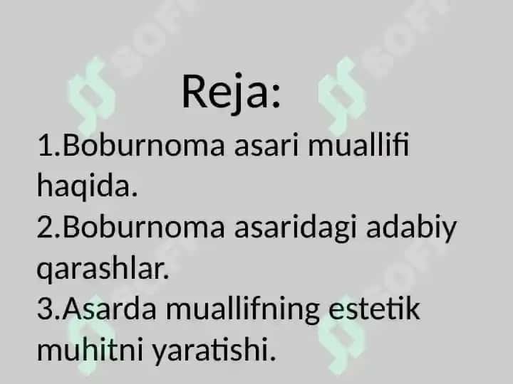 Boburnomada muallifning adabiy estetik qarashlar 2
