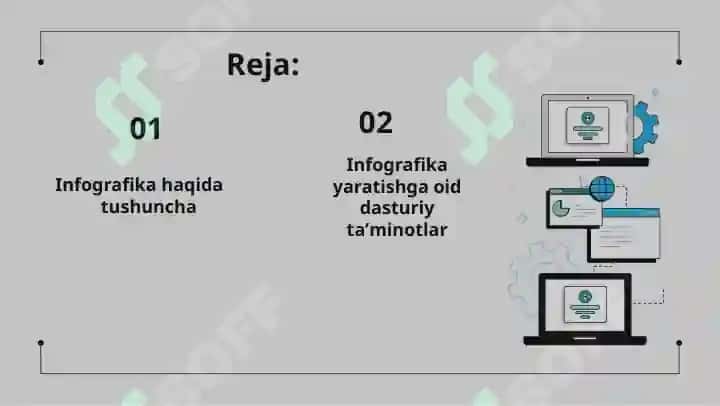 Infografikani yaratishga oid dasturiy ta'limotlar 2
