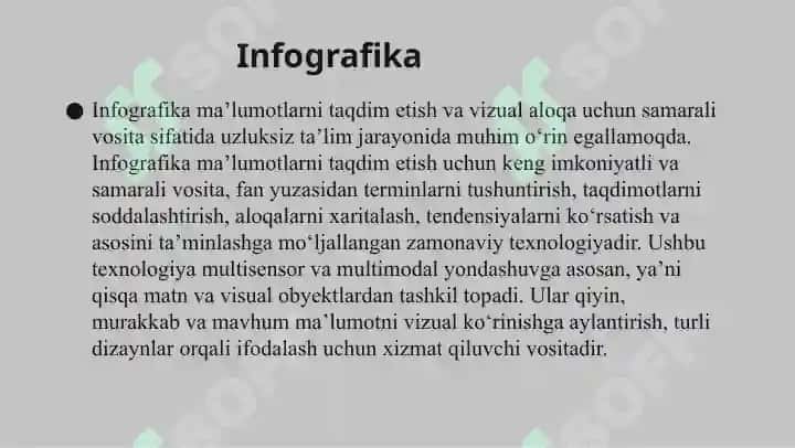 Infografikani yaratishga oid dasturiy ta'limotlar 3
