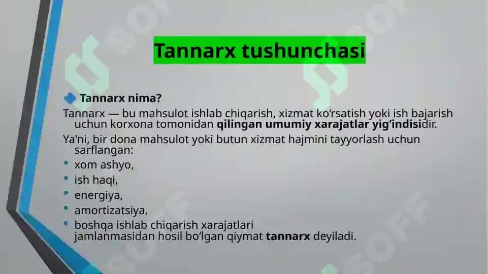 Mahsulot tannarxiga kiritilmaydigan xarajatlar tarkibi 3