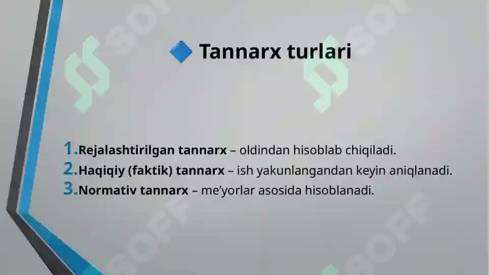 Mahsulot tannarxiga kiritilmaydigan xarajatlar tarkibi 5