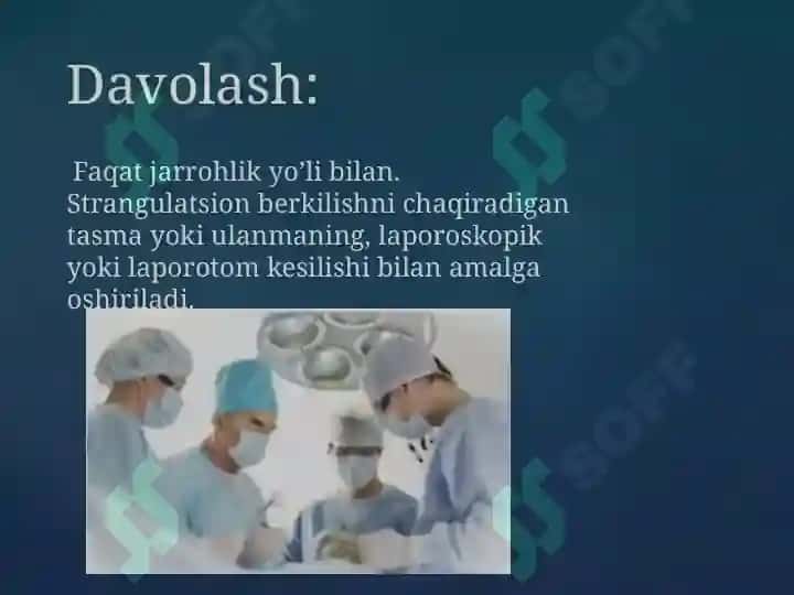 Orttirilgan o’tkir ichak tutilishi 6