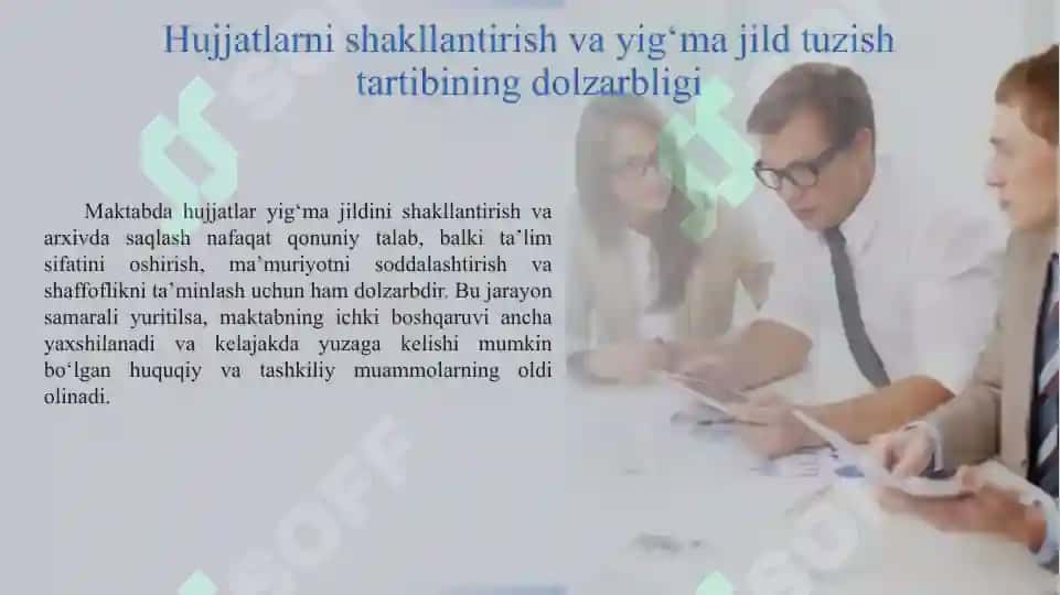 MAKTABDA HUJJATLAR YIG‘MA JILDINI SHAKLLANTIRISH VA ARXIVDA SAQLASH 3