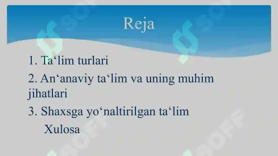 Ta‘lim olish jarayonini samarali  tashkil etish 2