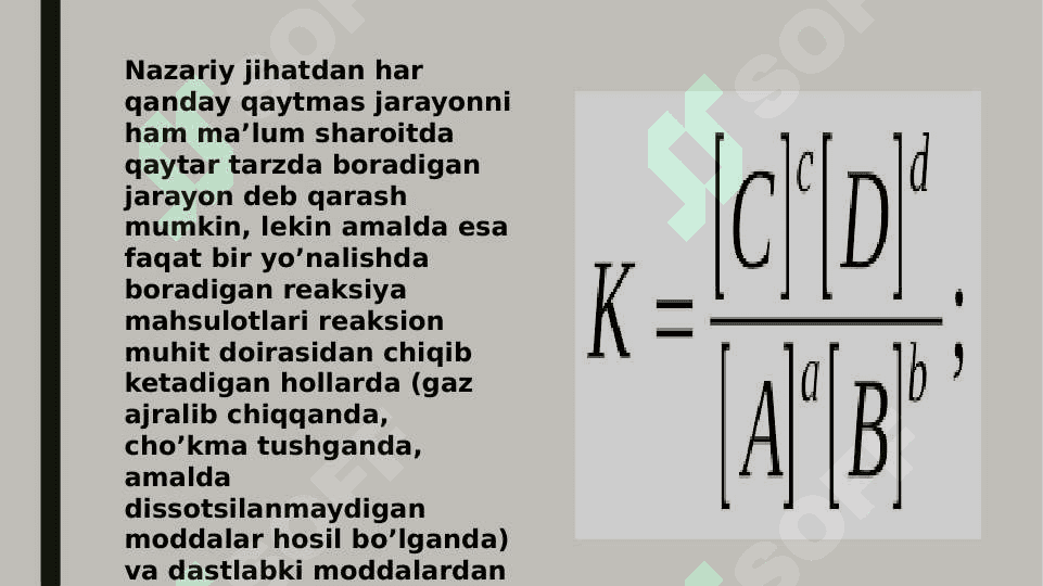 Kimyoviy muvozanat va uning siljishiga ta’sir  etuvchi omillar 3