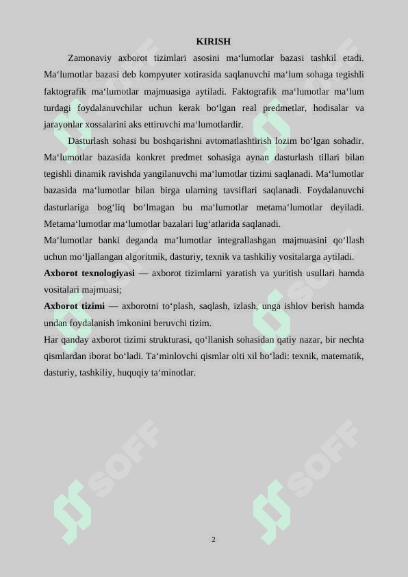 KURS ISHI 2