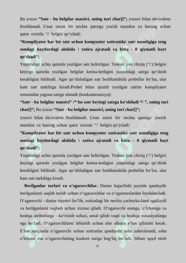 KURS ISHI 8