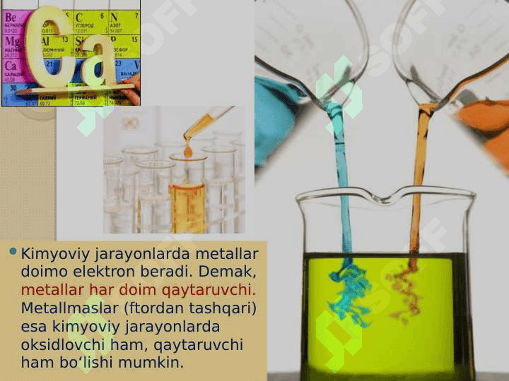 Oksidlanish-qaytarilish reaksiyalari. Elektroliz. Elektroliz qonunlari 5