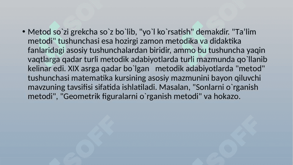 Mаtеmаtik tа’lim mеtоdlаri 2