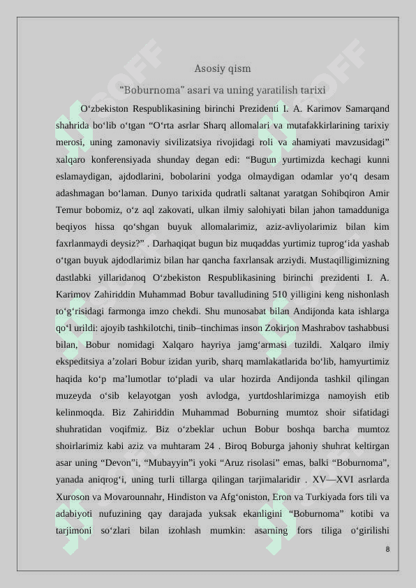 Kurs ishi 8
