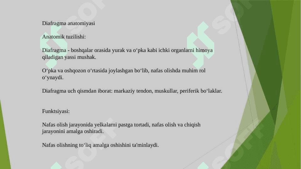 Diafragmaning tug`ma va ortirilgan nuqsonlarida o`tkaziladigan operatsiyalar 3
