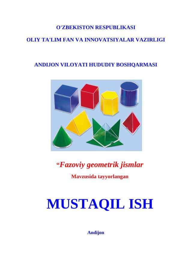 Fazoviy giometrik jismlar