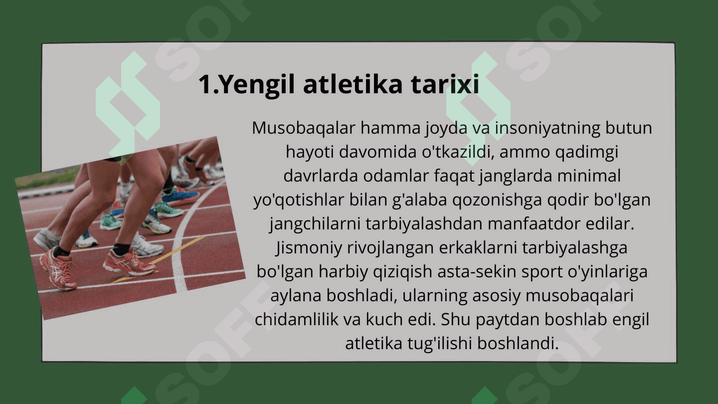 Yengil atletika tarixi, Yengil atletika O'zbekistonda rivojlanishi 5